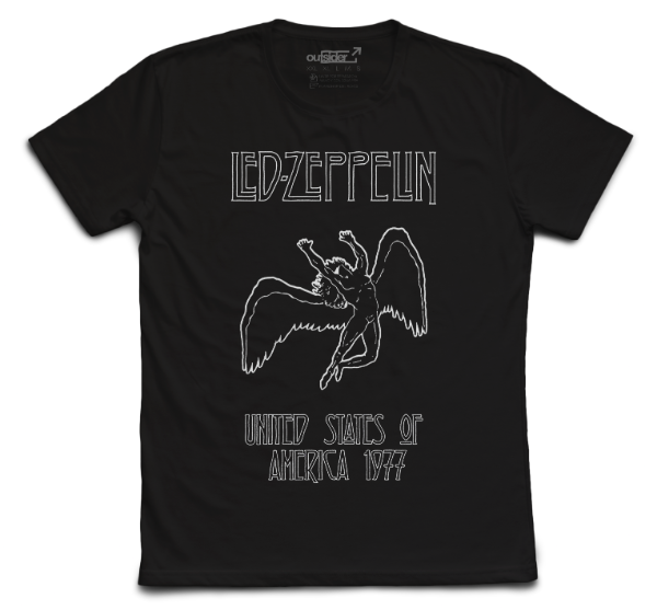 Producto - Led Zeppelin - United States of America 1977 - Remera Negra