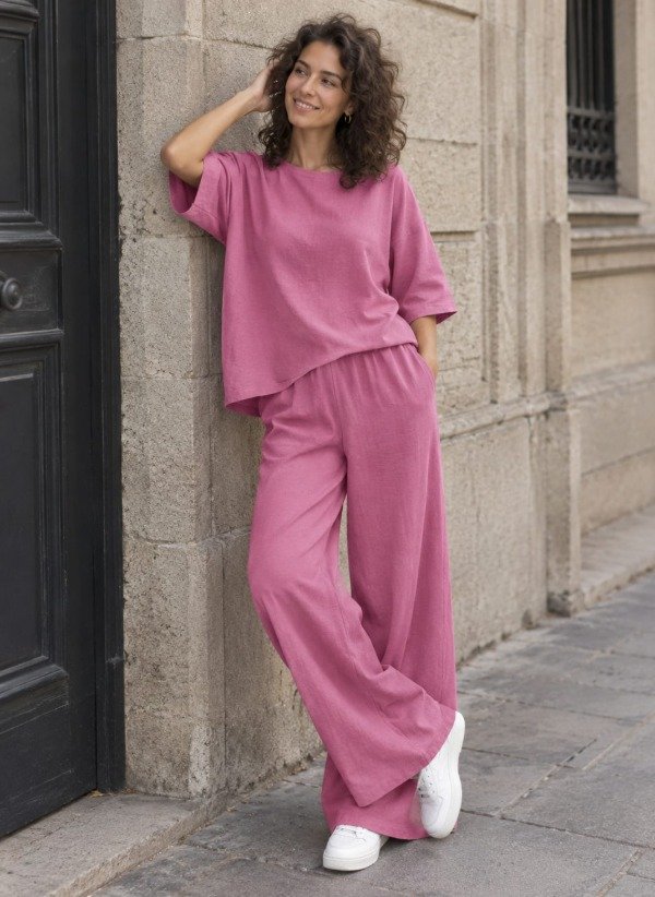 Producto - Conjunto de Lino con Blusa - 2
