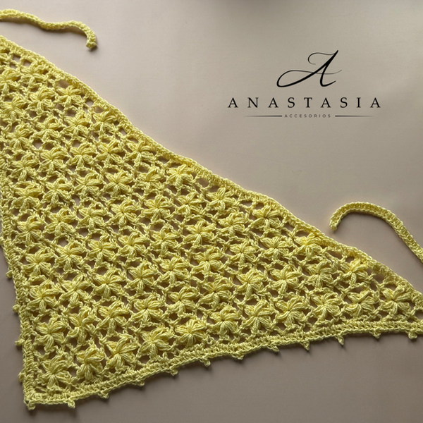 Producto - Pañuelo Flores amarillo