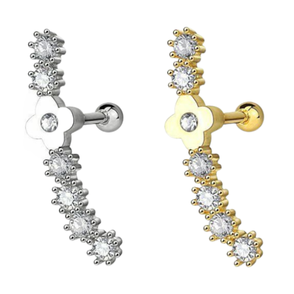 Producto - Piercing Cartilago Helix Zirconias Flor
