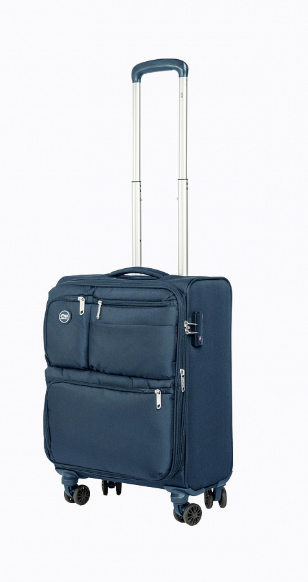 Producto - Valija 20" 4 ruedas tela Elf 3400/20 Negra/Azul