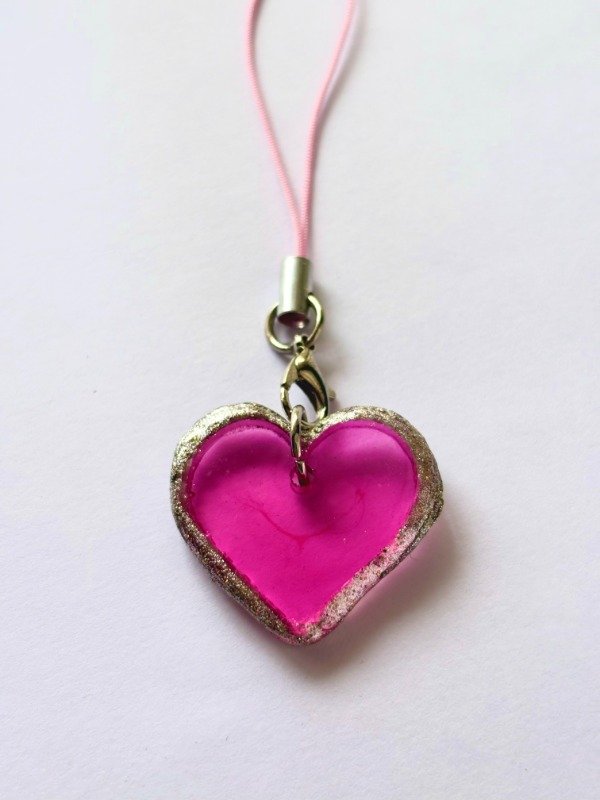 Producto - Phone charms corazones metálicos - 3