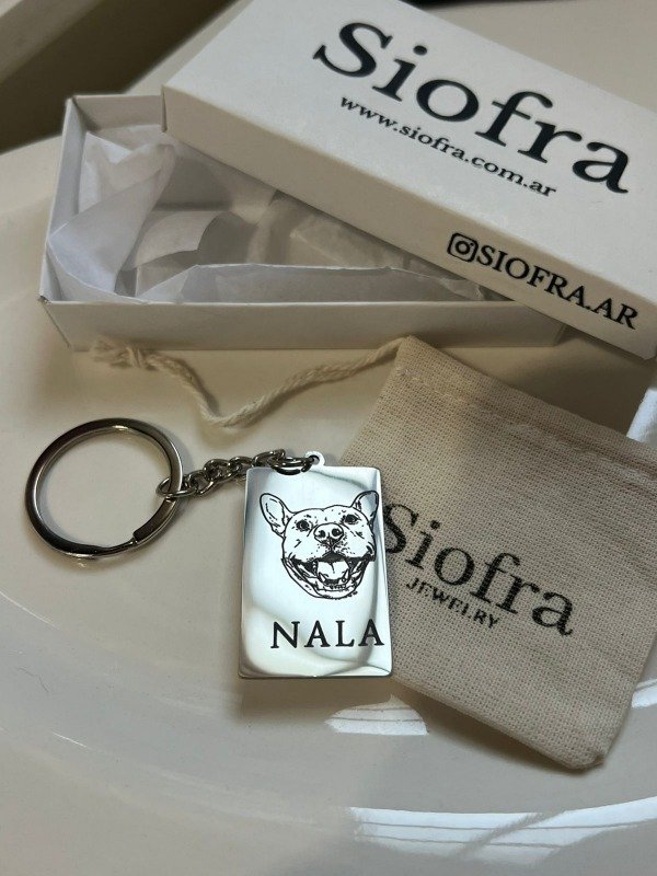 Producto - Llavero Rectangulo Personalizado 4cm