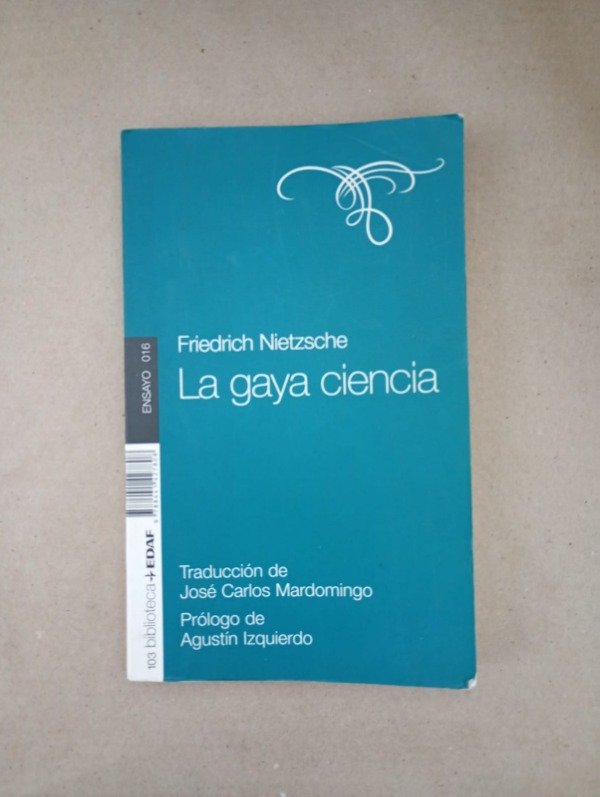 Producto - La gaya ciencia - Friedrich Nietzsche - EDAF