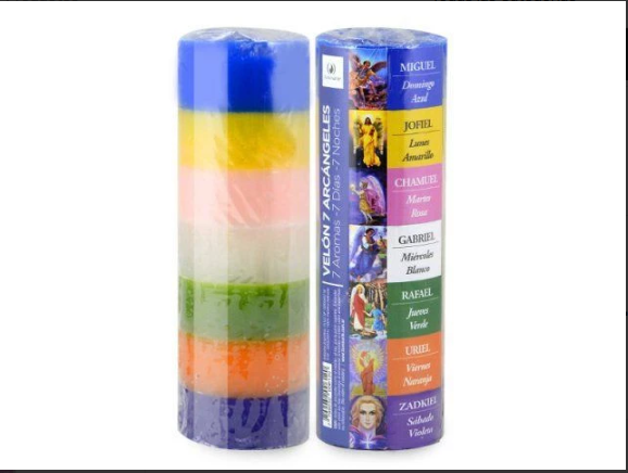Producto - Velón 7 Arcángeles 7 Aromas x Unid. 17.5 x 5.6