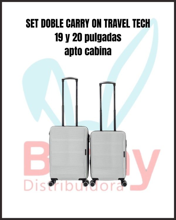 Producto - SET DOBLE CARRY ON TRAVEL TECH 18912