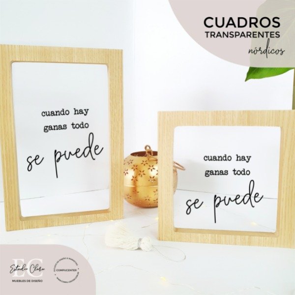 Producto - Cuadro "Cuando hay ganas todo se puede"