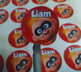 Producto - Stickers de corte simple, el diseño es personalizado. (Plancha A4) - 2