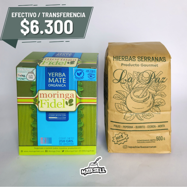 Producto - YERBA FIDEL ORGÁNICA CON MORINGA + HIERBAS SERRANAS LA PAZ