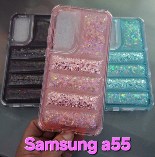 Producto - Fundas puffer brillo premium. Samsung a55