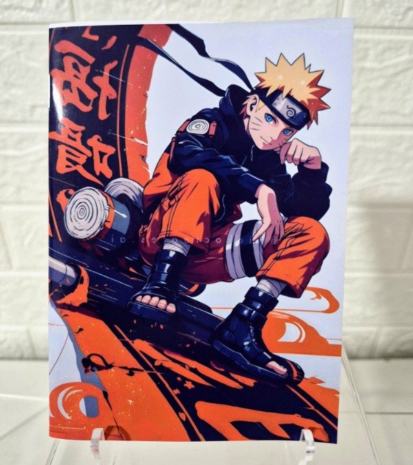 Producto - Anotador Naruto 02 tamaño A6 10 cm x 15 cm 20 hojas lisas