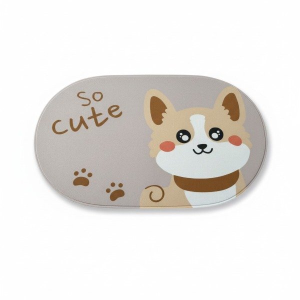 Producto - ALFOMBRA OVAL DE BAÑO AFELPADA ANTIDESLIZANTE PREMIUM 40X60 CM l