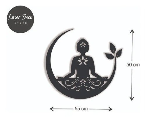 Producto - Cuadro Buda Decorativo Calado Pared 46x55 - 0