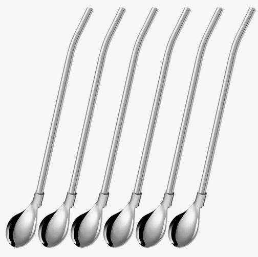 Producto - Cuchara Set X6 Coctel Barman Sorbete De Acero Inoxidable