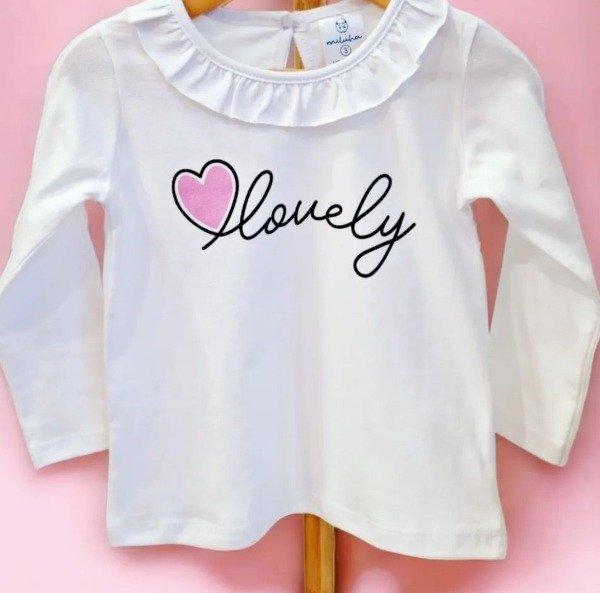 Producto - Remerita lovely blanca