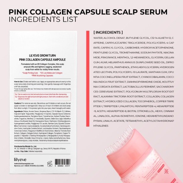 Producto - LILYEVE Grow Turn Pink Collagen Capsule Ampoule 100ml - 8