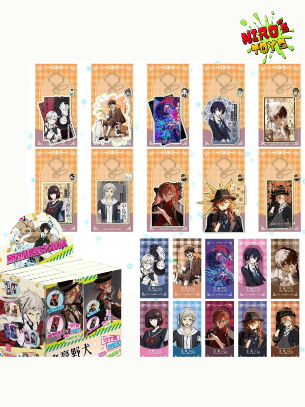 Producto - Bungo Stray set x10 - Llavero Acrílico Bungo Stary - Nirostoys