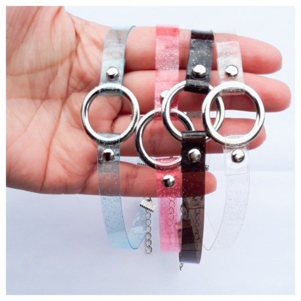 Producto - CHOKER "ORING" Celeste