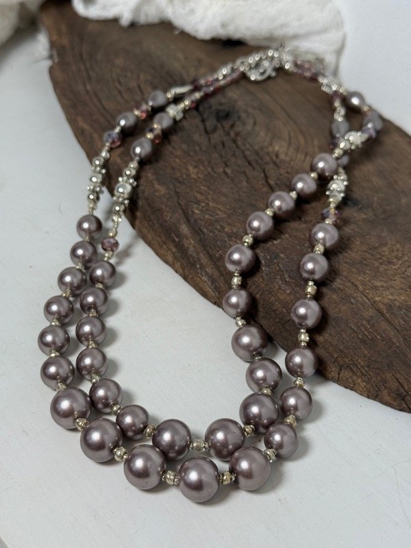 Producto - Collar LARA doble purple