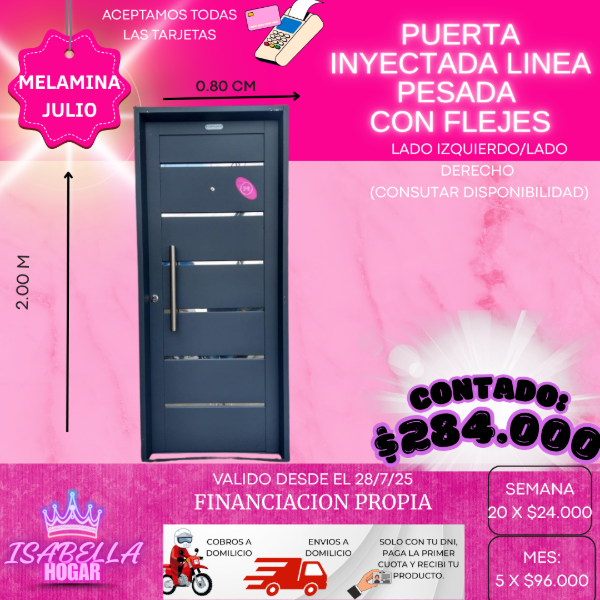 Producto - PUERTA INYECTADA LINEA PESADA CON FLEJES