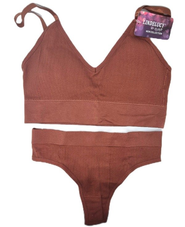 Producto - Conjunto Comfy Ropa Interior Color Chocolate