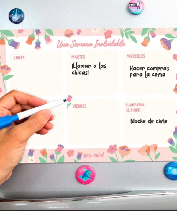 Producto - Planner con imán
