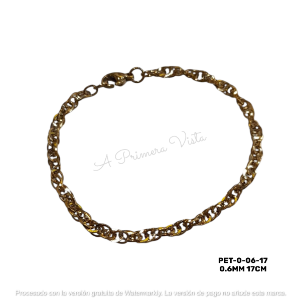 Producto - Pulsera estilo turbillon dorado