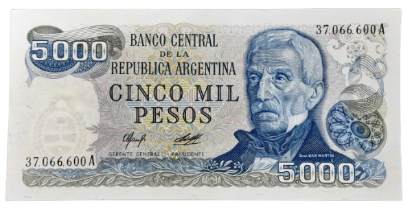 Producto - 5000 Pesos Ley (Camps - Diz) Bott.2465b XF+
