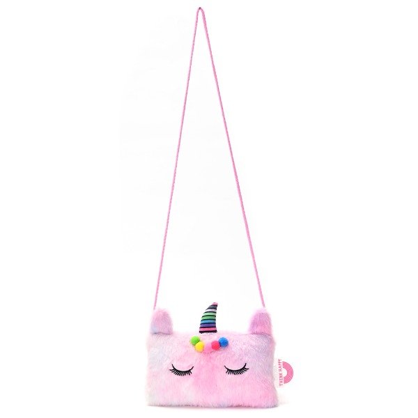 Producto - Bandolera Think Happy Fur Baby rectangular unicornio 36724