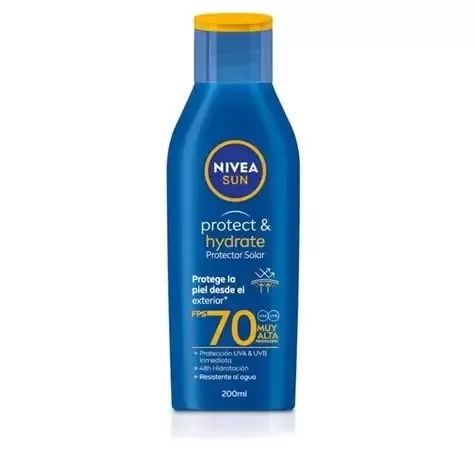 Producto - PROTECTOR SOLAR NIVEA - PROTECT Y HYDRATE - CREMA FPS 70+ 200ML