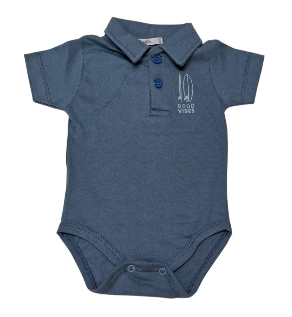 Producto - Body cuello polo  VIBES- m/c