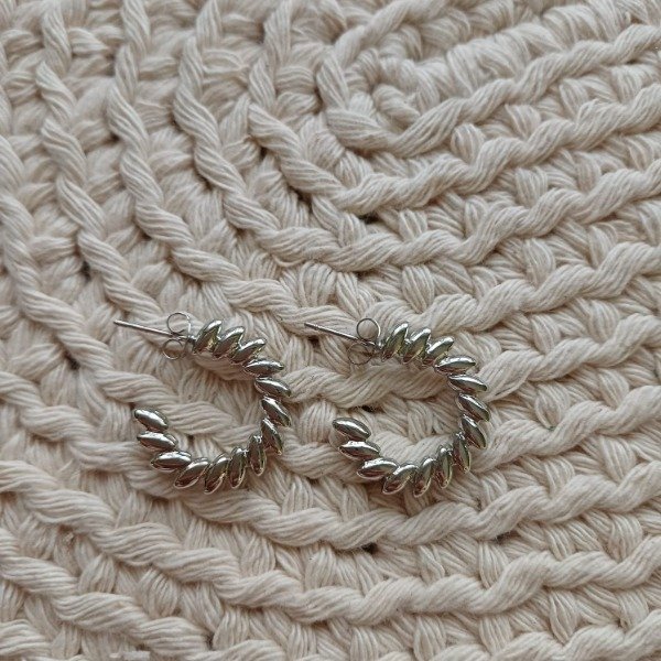 Producto - Aro argolla hojas