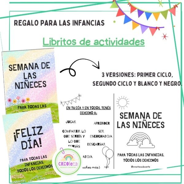 Producto - Libritos de actividades día del niño/a