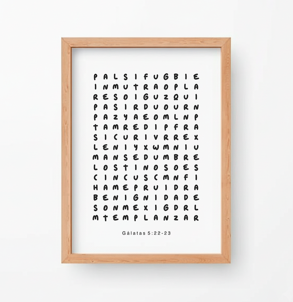 Producto - Gálatas 5:22-23 SOPA DE LETRAS