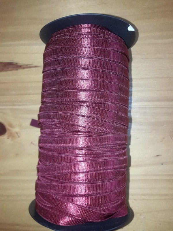 Producto - Elástico Bretel Rasado Bordó 10mm