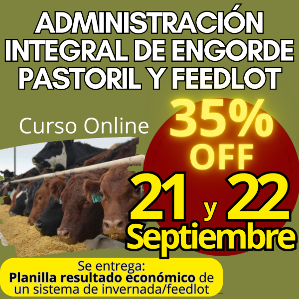 Producto - Curso Online: Administración Integral de Engorde Pastoril y Feedlot - 0
