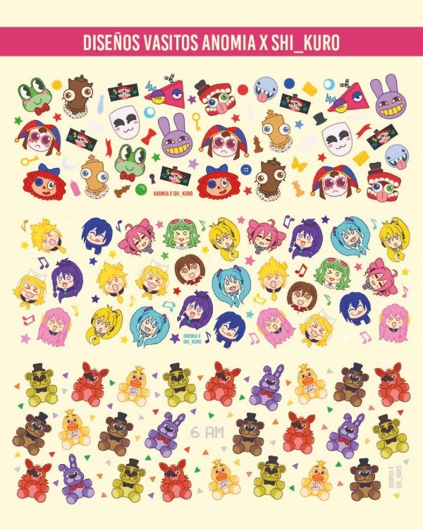 Producto - VASOS FANDOMS - VOCALOID/ FNAF by ShiKuro - 3