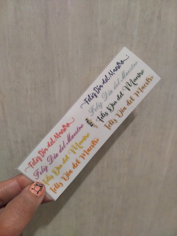 Producto - UV Tiritas 4x14cm Día del Maestro #10