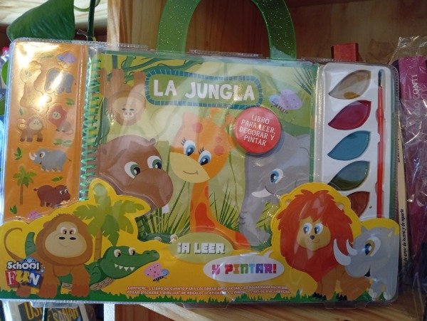 Producto - Valijita para pintar la jungla.