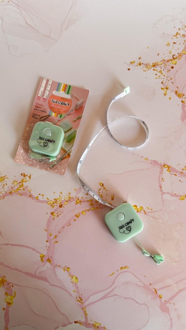 Producto - Cinta métrica retráctil verde pastel