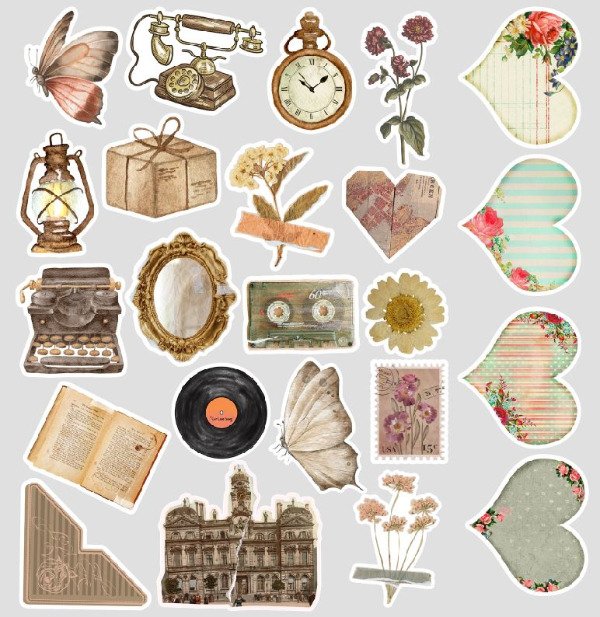 Producto - Plancha de stickers decorativos 033