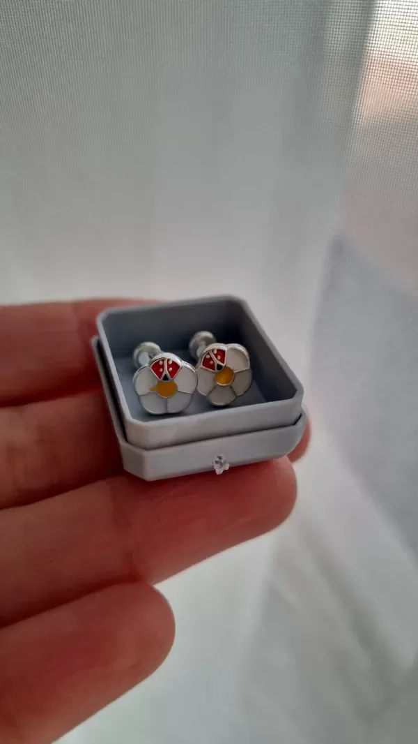 Producto - Abridores margarita con vaquita plata 925