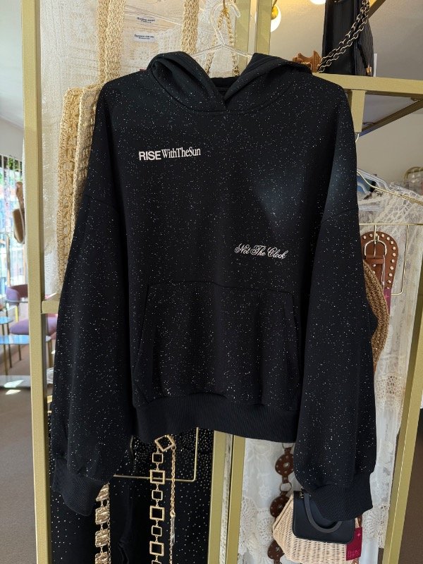 Producto - Hoodie frizado brillos rise with the sun