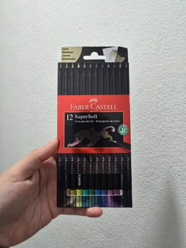 Producto - Lápices Faber Castell SuperSoft metálicos por 12 unidades