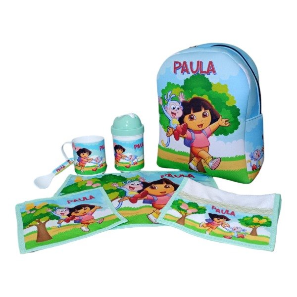 Producto - Set De Jardín y Mochila Dora la Exploradora Personalizado con Nombre