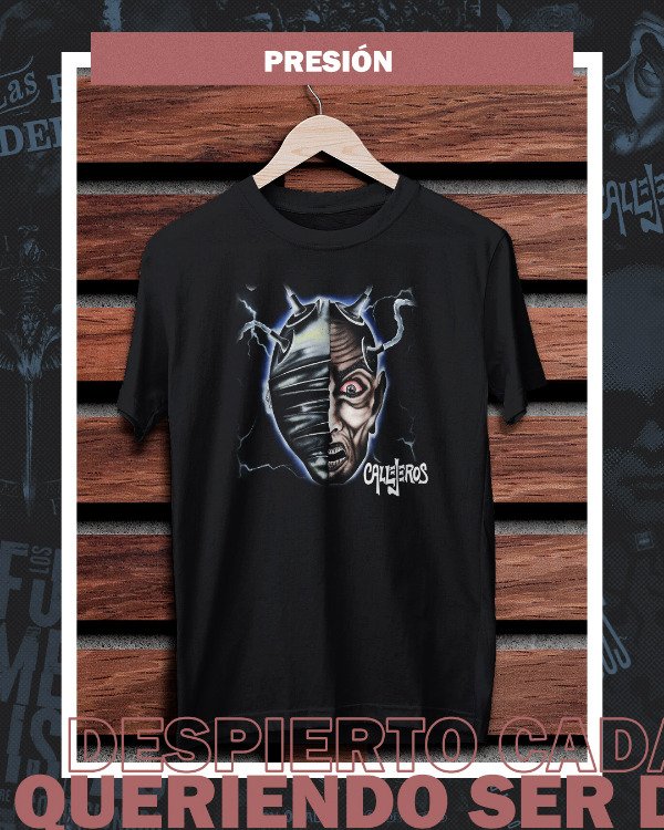 Producto - Remera Negra Callejeros - Presion