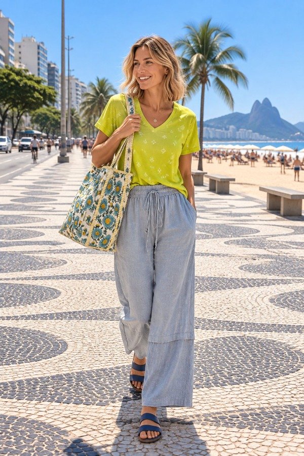 Producto - bolso estampado con amarillo - 1