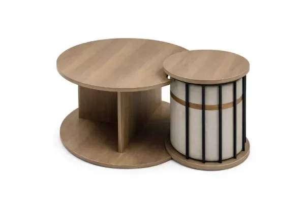 Producto - Mesa Auxiliar Quito con Pufs Ocultos