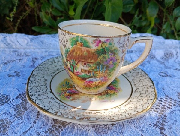 Producto - Dúo de café de Loza inglesa HK Tunstall