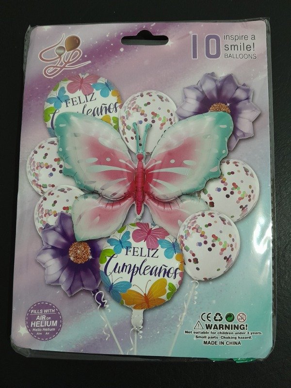 Producto - Set globos mariposa x1 b